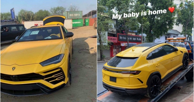 Con trai Bầu Hiển tậu Lamborghini Urus chiều 30 Tết