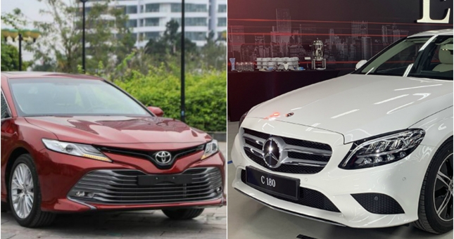 So sánh Mercedes-Benz C180 và Toyota Camry 2.5Q: Chọn xe Đức hay Nhật?