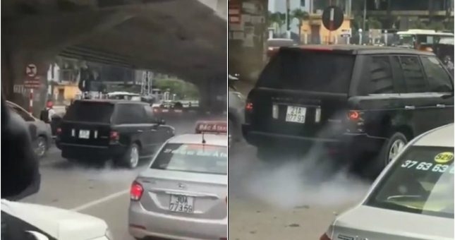 VIDEO: Xe sang Range Rover xả khói như công nông trên đường