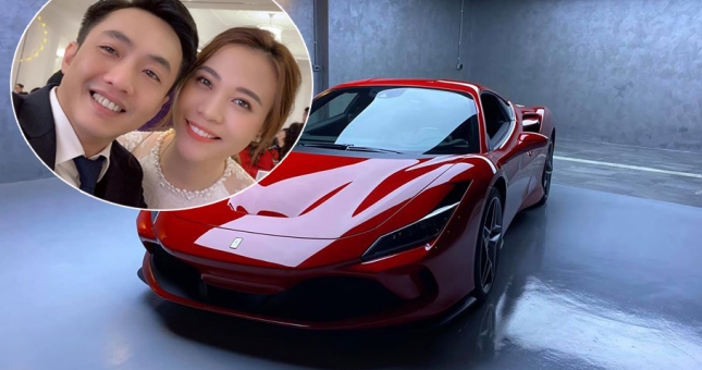 Cường Đô-la bất ngờ được vợ tặng siêu xe Ferrari F8 Tributo