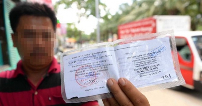 Đi xe trả góp không Giấy đăng ký có bị CSGT phạt không?