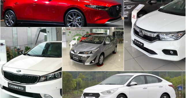 Top 5 mẫu sedan giá rẻ bán chạy nhất Việt Nam: Vios dẫn đầu