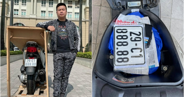 Hé lộ mức giá 'sang tay' của chiếc Honda SH 29C1-888.88