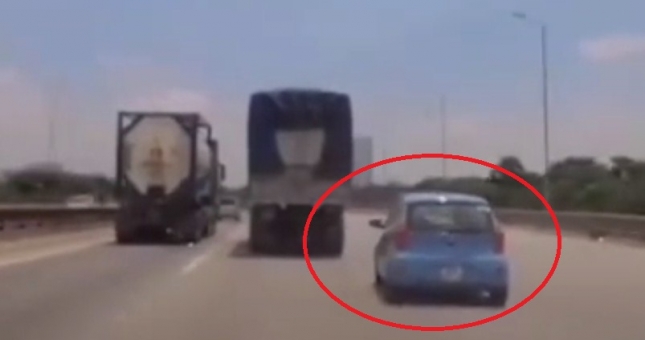 VIDEO: Kia Morning tạt đầu xe tải và cái kết như phim hành động