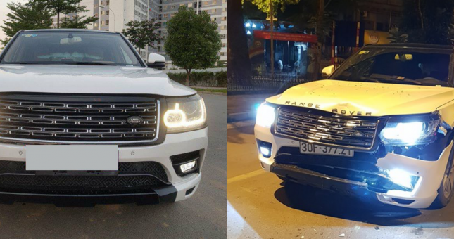 Range Rover 'hàng nhái' hỏng nặng sau khi đâm văng Morning