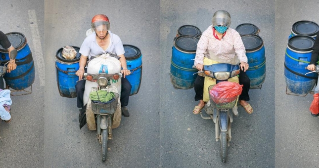 Hài hước hình ảnh giao thông Hà Nội qua góc nhìn của nhiếp ảnh Phạm Thành Long