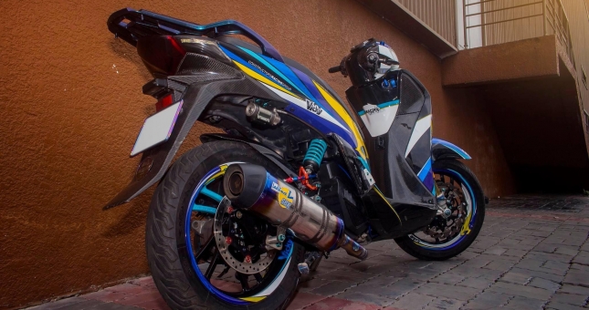 Honda SH độ hơn 600 triệu của 9x Hà Nội