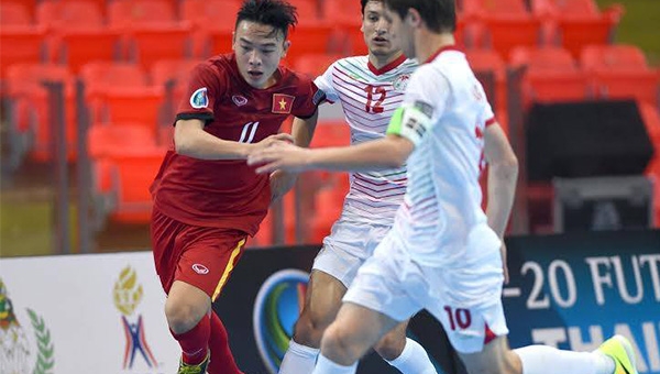 U20 VN giành 3 điểm ngày ra quân giải futsal châu Á 2017