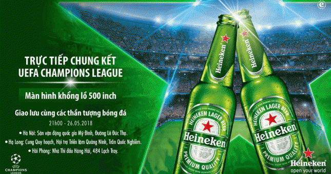5 kịch tính nghẹt thở tại 'Đại tiệc trực tiếp chung kết UEFA Champions League” của Heineken