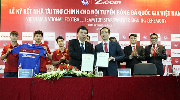Z.com tiếp tục là nhà tài trợ chính của ĐTQG Việt Nam