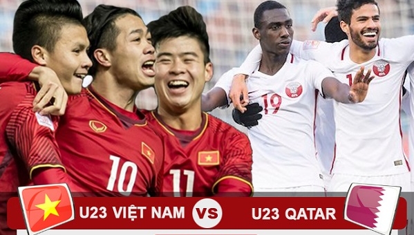Link xem trực tiếp U23 Việt Nam vs U23 Qatar, 15h00 - 23/1