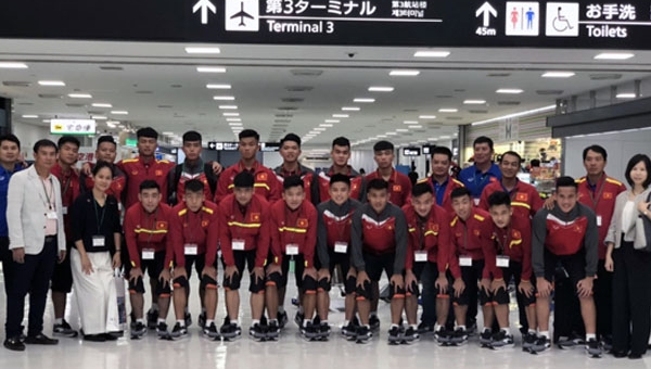 U17 Việt Nam tới Nhật Bản, sẵn sàng đá trận ra quân giải Quốc tế