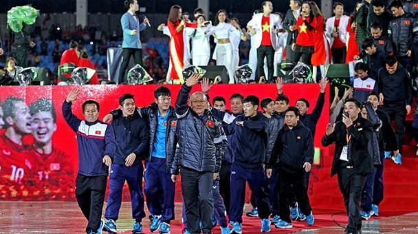 HLV Park Hang Seo và U23 VN nhận thưởng 'khủng' từ Hàn Quốc