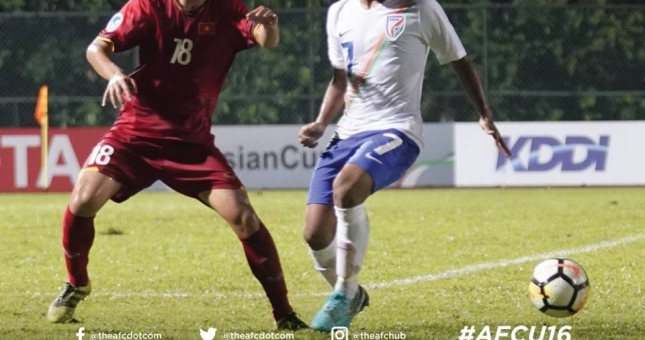 VIDEO bàn thắng: U16 Việt Nam 0-1 U16 Ấn Độ (VCK U16 châu Á)