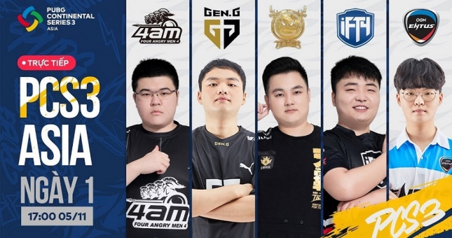 Kết quả PUBG Continental Series 3 ASIA (PCS 3 ASIA) ngày 1