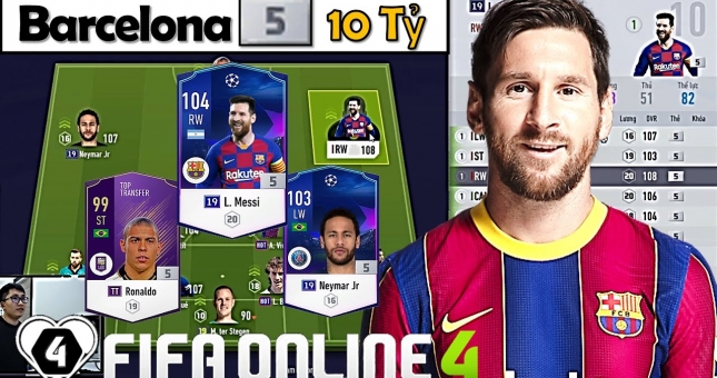 Xây dựng và trải nghiệm team color Barcelona trong FIFA Online 4
