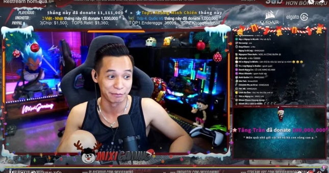 Độ Mixi bất ngờ được donate 100 triệu trong đêm Noel