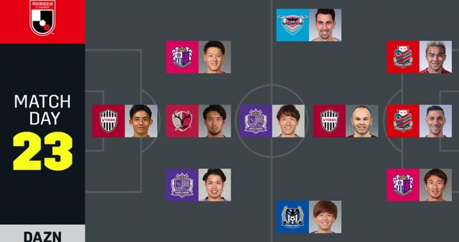 Chanathip and Iniesta feature in J-League round 23 best XI