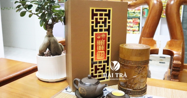 Hộp trà Thái Nguyên làm quà tặng ý nghĩa- Hải Trà Tân Cương