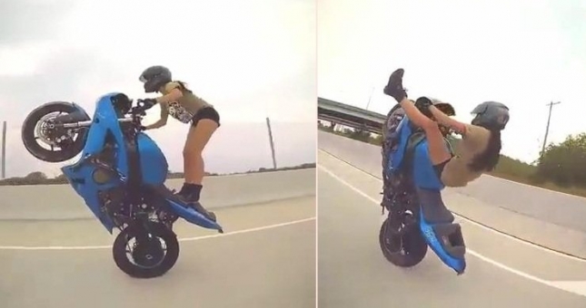 VIDEO: Những pha 'bốc đầu' xe phân khối lớn của các mỹ nhân trong làng moto biểu diễn trên thế giới