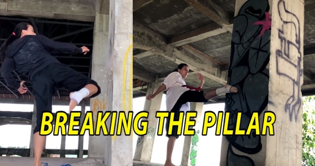 VIDEO: Cô gái sở hữu sức mạnh công phá cả tường bê tông