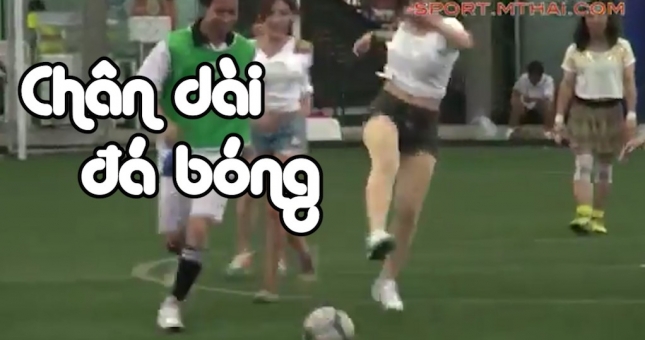 VIDEO: Khi các hoa hậu và người đẹp chân dài sexy so tài đá bóng