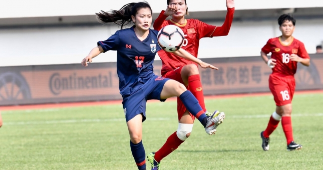 U19 nữ Việt Nam hoà Thái Lan ở giải quốc tế