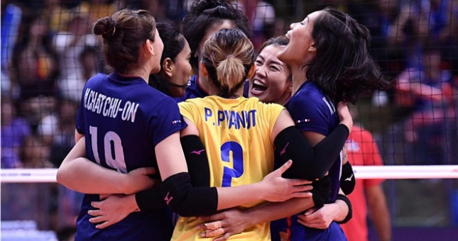 Thái Lan hạ gục Iran ở giải bóng chuyền nữ vô địch châu Á