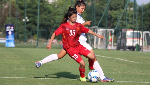 Việt Nam thất bại 0-10 ở VCK U16 nữ châu Á 2019