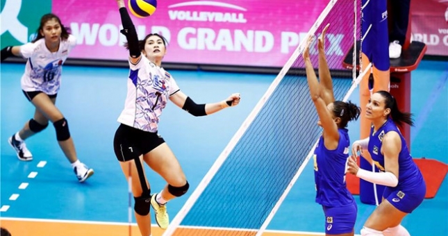 Thái Lan tiếp tục giành chiến thắng ở giải bóng chuyền ĐNA