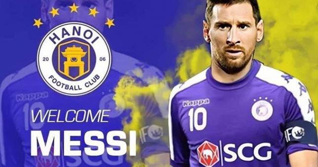 Tiền đạo ĐT Việt Nam 'mời gọi' Lionel Messi đến V-League