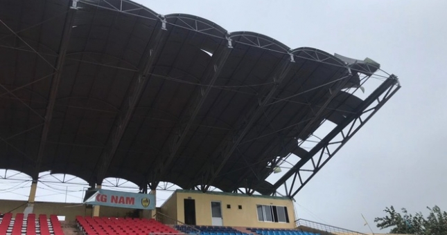 Cơn bão số 9 khiến CLB Quảng Nam chịu thiệt hại nặng nề