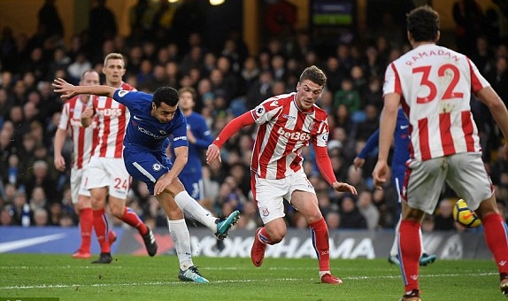 Highlights: Chelsea 5-0 Stoke City (Vòng 21 Ngoại hạng Anh)