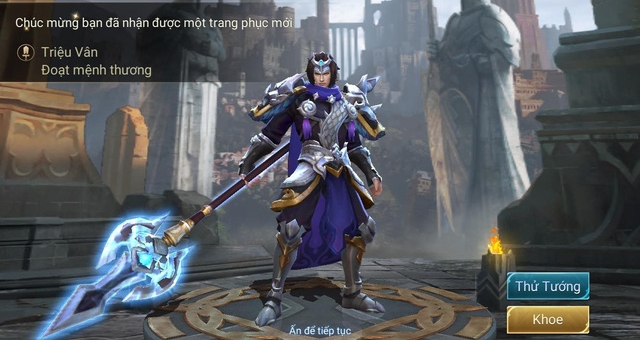 Cách nhận trang phục Triệu Vân Đoạt Mệnh Thương miễn phí trong Liên Quân Mobile 