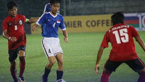 U18 Campuchia suýt gây bất ngờ trong trận cầu 8 bàn thắng