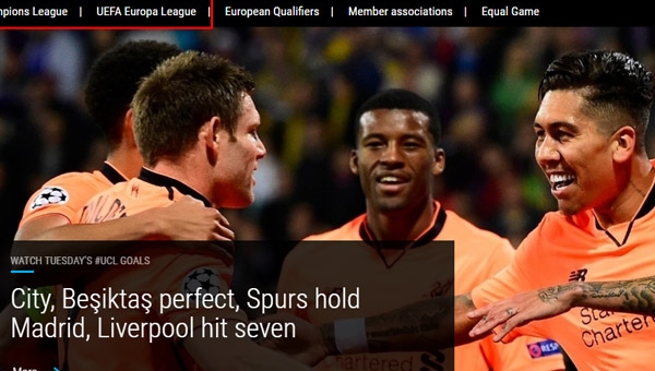 Hướng dẫn cách xem Champions League trên trang của UEFA