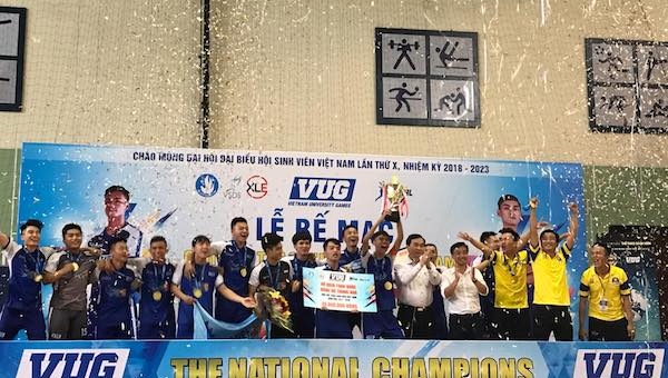 Đại học Văn Hiến lần đầu xưng vương giải vô địch futsal VUG toàn quốc