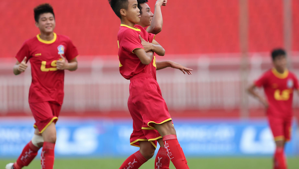 Viettel vào chung kết đấu SLNA ở giải U15 Quốc gia