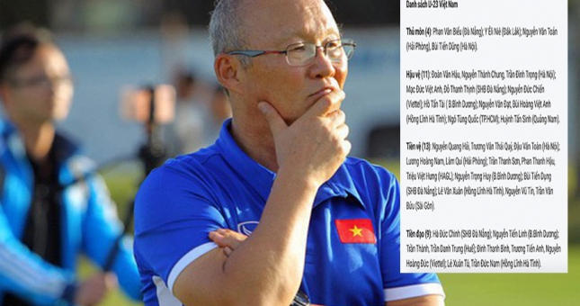 VIDEO: Danh sách 37 cầu thủ U23 Việt Nam được HLV Park Hang-seo triệu tập