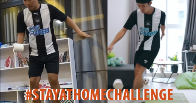 Youtuber triệu view Đỗ Kim Phúc và nhà vô địch Tungage tham gia trào lưu 'Đập tan buồn chán' trong giới túc cầu