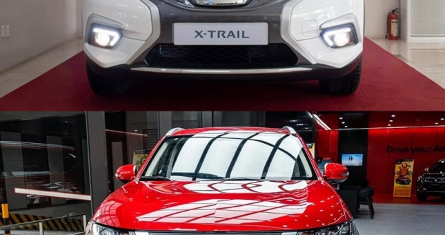 So sánh xe Nissan X-Trail và Mitsubishi Outlander mới nhất