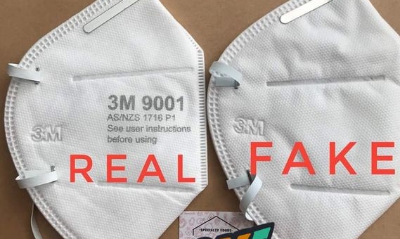 Khẩu trang 3M chống virus thật và giả: 3 mẹo để nhận biết