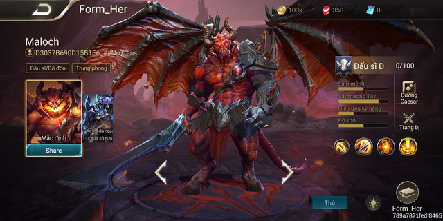 Liên Quân mobile: 'Quỷ Vương' Maloch chính thức được làm lại với ngoại hình mới
