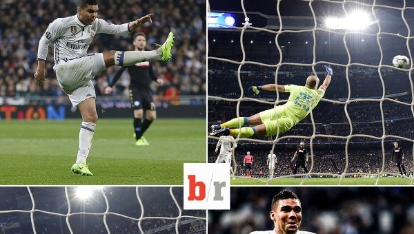 VIDEO: Siêu phẩm nã đại bác không tưởng của Casemiro vs Napoli