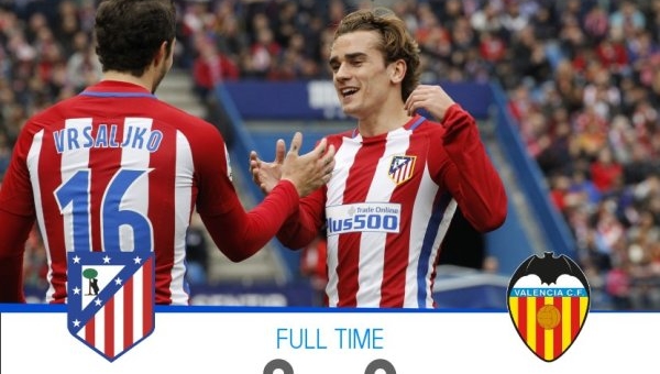 VIDEO Griezmann tỏa sáng, Atletico Madrid thắng đậm Valencia