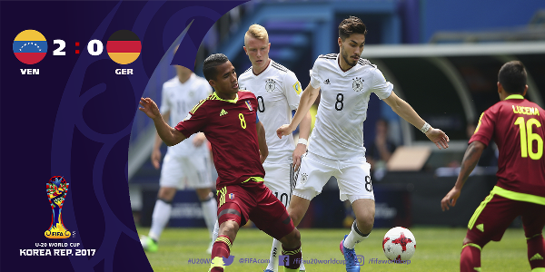 Highlights: U20 Venezuela 2-0 U20 Đức (Bảng B U20 WC 2017)