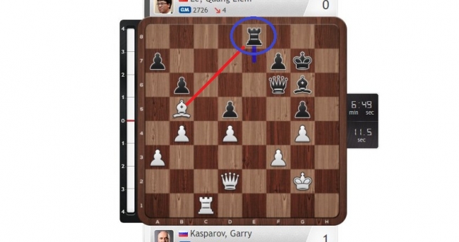 Ván thua không tưởng của Lê Quang Liêm trước Vua cờ Garry Kasparov