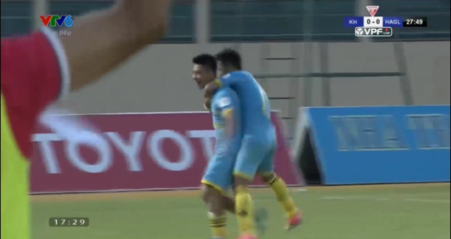 Highlights: Khánh Hòa 4-2 HAGL (Vòng 20 V-League 2017)