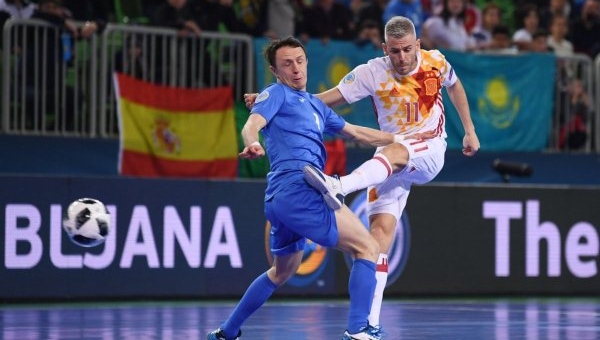 Video Bán kết Futsal Euro 2018: Kazakhstan 5-5 Tây Ban Nha
