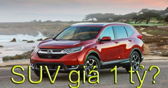 SUV giá 1 tỷ: Chọn Honda CRV, Mazda CX5 hay Mitsubishi Outlander